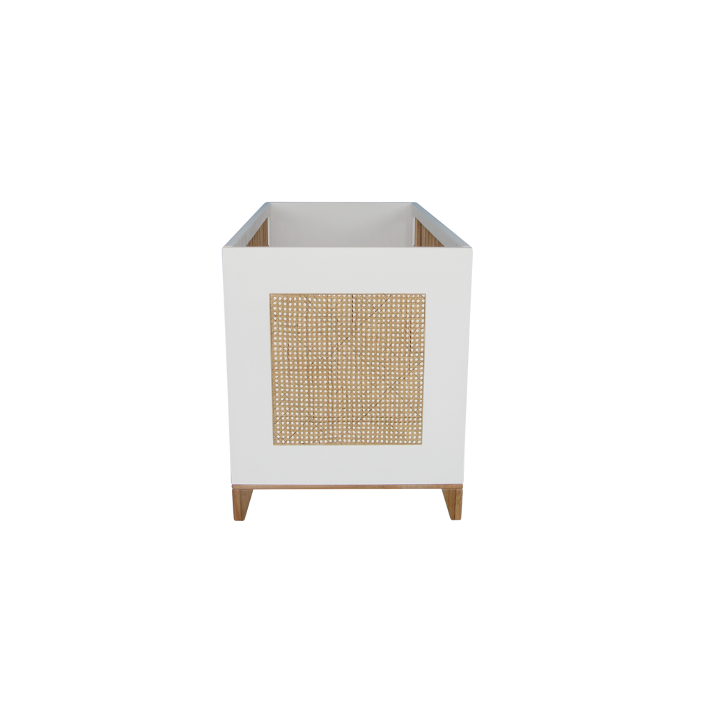 Nami Evolutive Bed Rattan 60 x 120 - Neige image 9