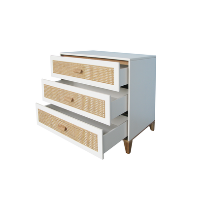 Nami Rattan Chest of Drawer - Neige image 2