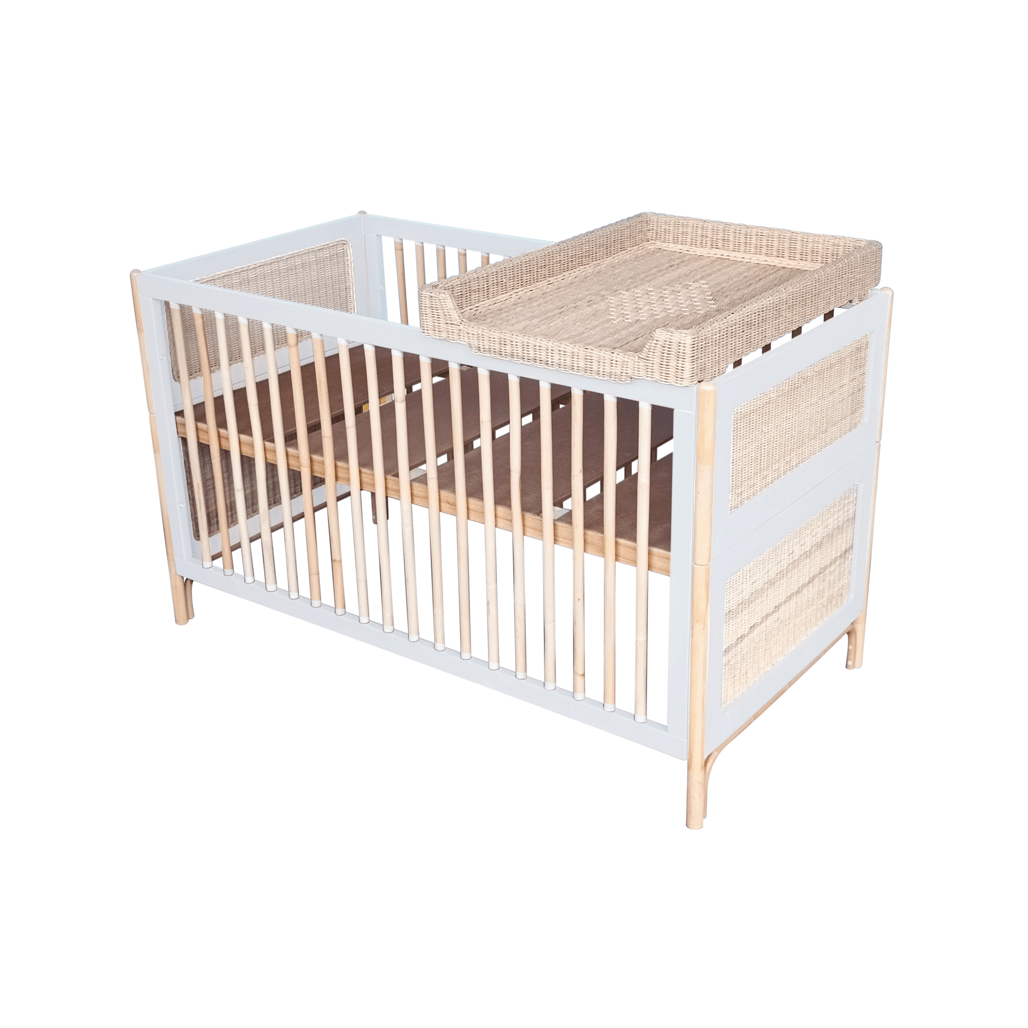 Oceania Rattan Evolutive Bed 70 x 140 - Neige image 5