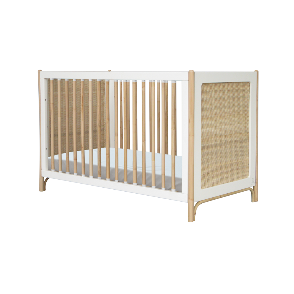 Oceania Rattan Evolutive Bed 60 x 120 - Neige image 12