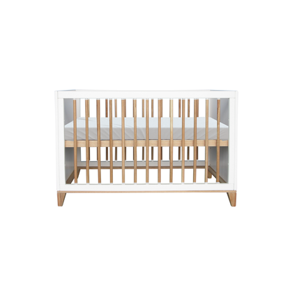 Nami Evolutive Bed Rattan 60 x 120 - Neige image 3