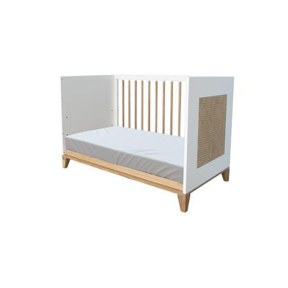 Nami Evolutive Bed Rattan 60 x 120 - Neige image 5