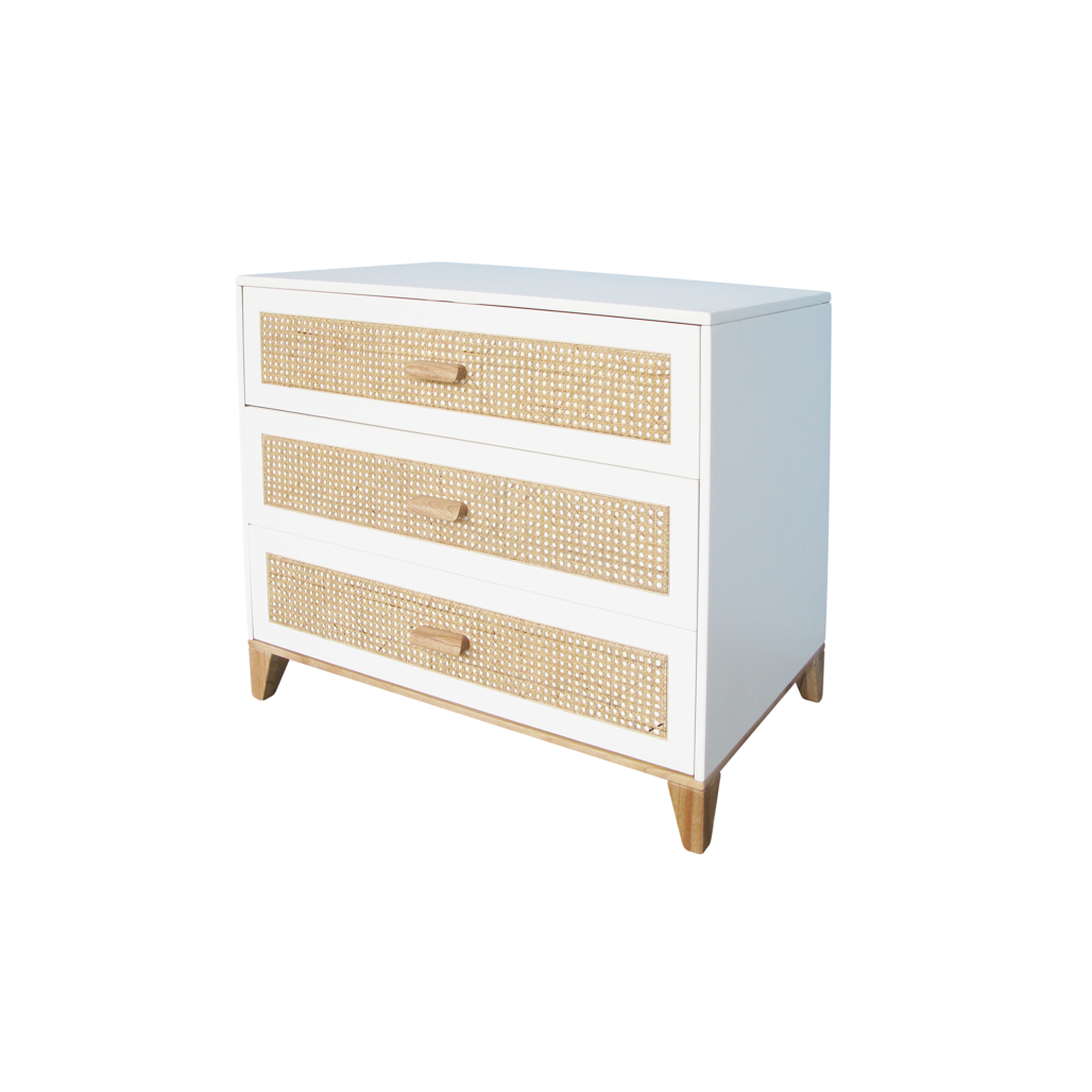 Nami Rattan Chest of Drawer - Neige image 3