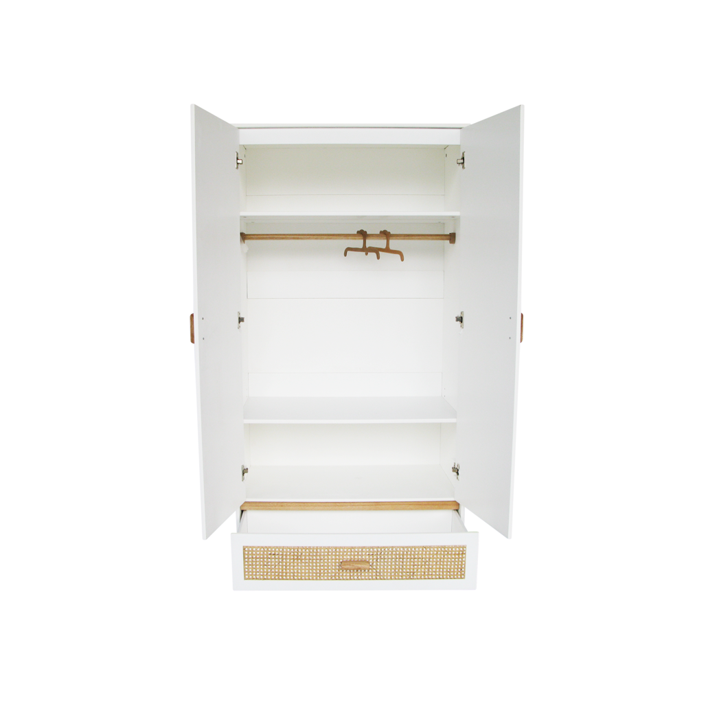 Nami Wardrobe Rattan - Neige image 3