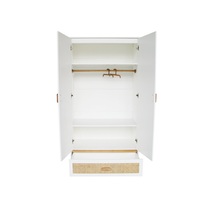 Nami Wardrobe Rattan - Neige image 3