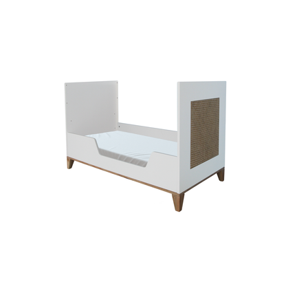 Nami Evolutive Bed Rattan 60 x 120 - Neige image 10
