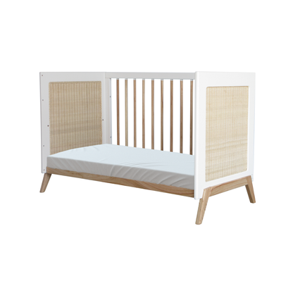 Marelia Evolutive Bed Rattan 60 x 120 - Neige image 6