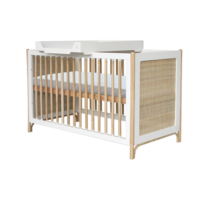 Oceania Rattan Evolutive Bed 60 x 120 - Neige image 8