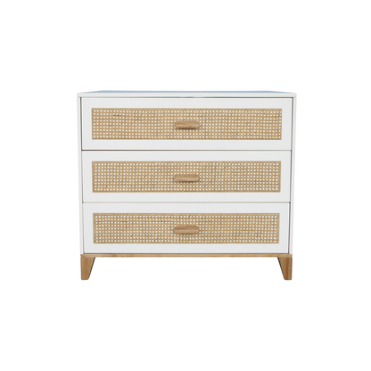 Nami Rattan Chest of Drawer - Neige image 1