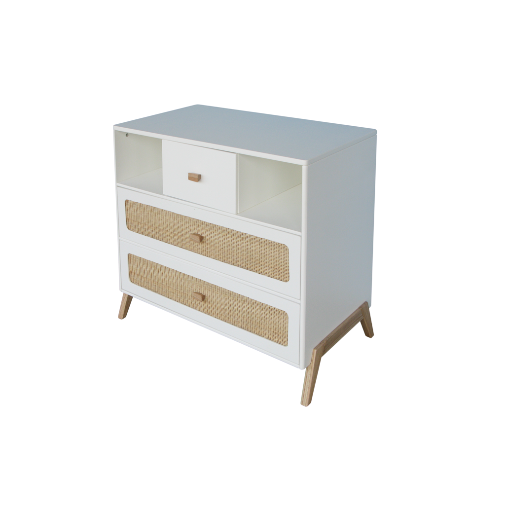 Marelia Chest of Drawer Rattan - Neige image 1