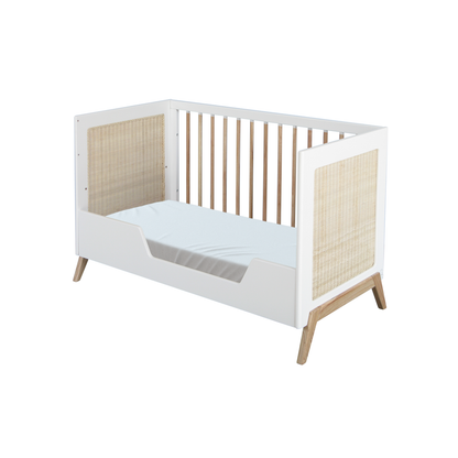 Marelia Evolutive Bed Rattan 60 x 120 - Neige image 8