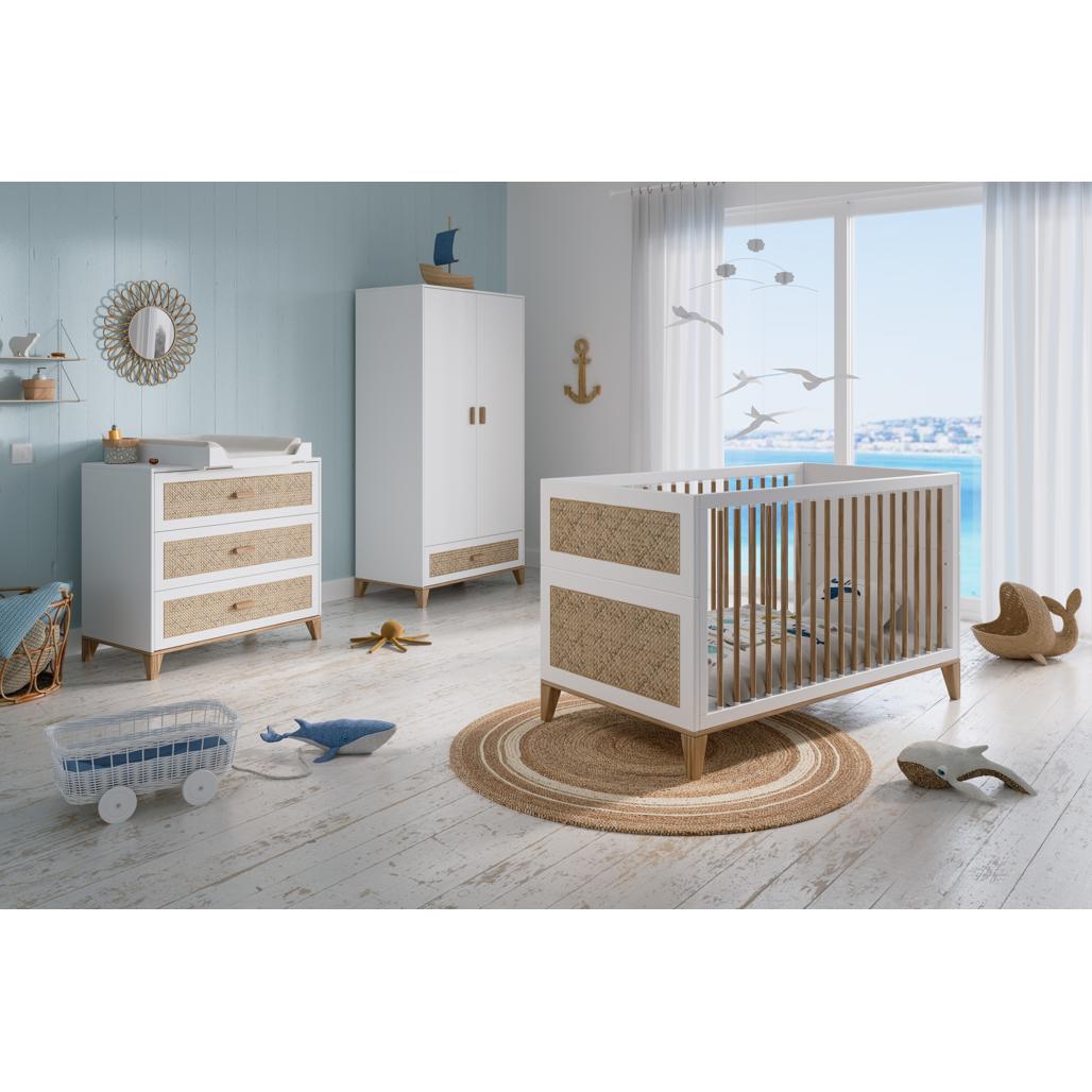 Nami Rattan Chest of Drawer - Neige image 7