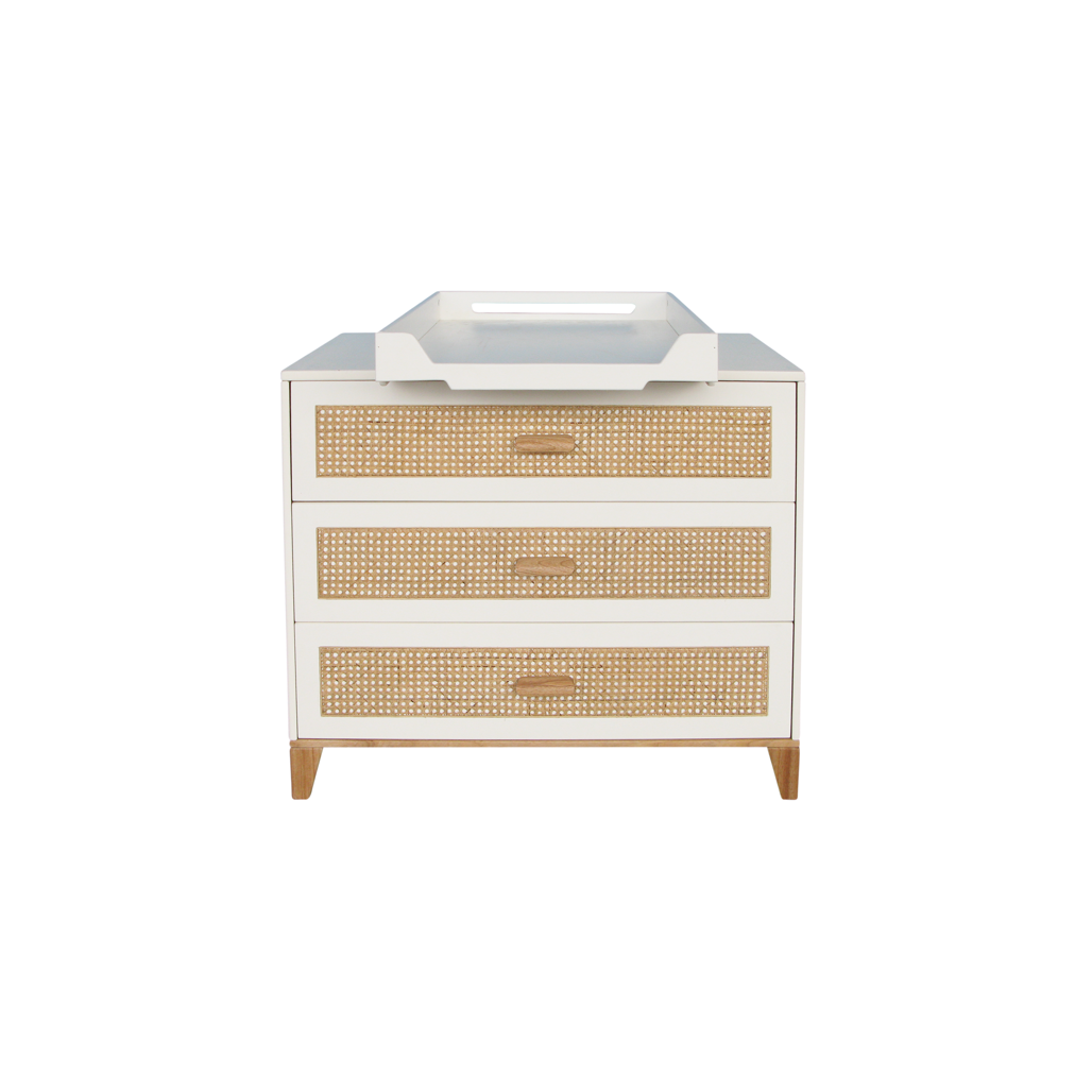 Nami Rattan Chest of Drawer - Neige image 6
