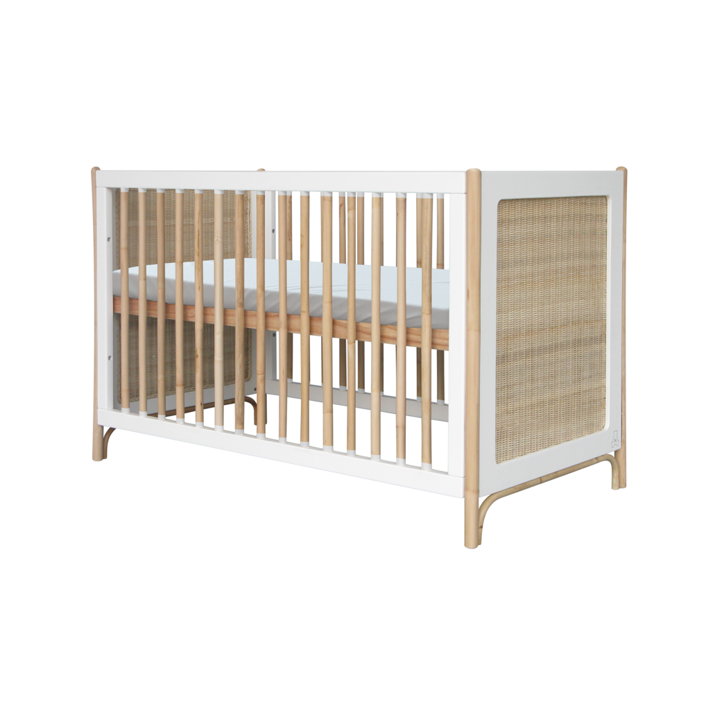 Oceania Rattan Evolutive Bed 60 x 120 - Neige image 9