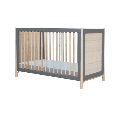 Oceania Rattan Evolutive Bed 60 x 120 - Silex image 1