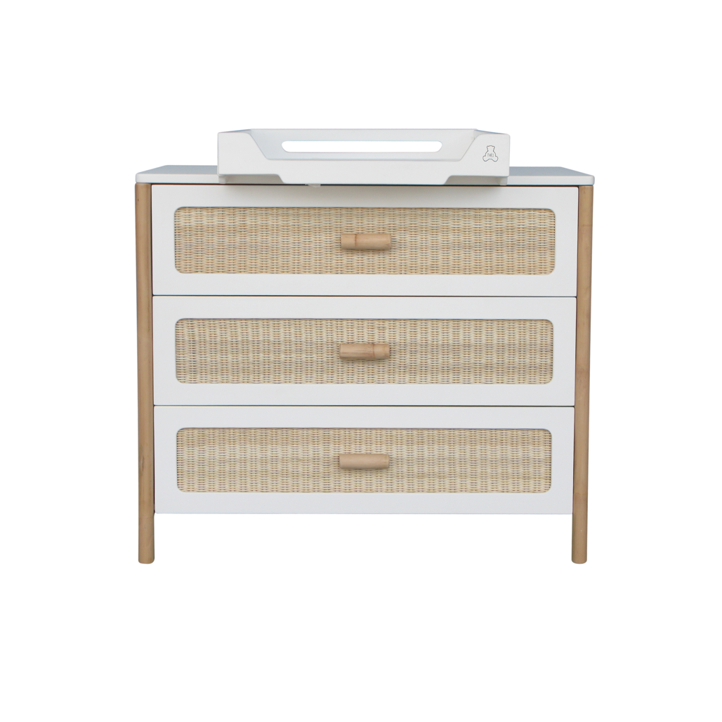 Oceania Rattan Cannes Chest of drawer - Neige image 4