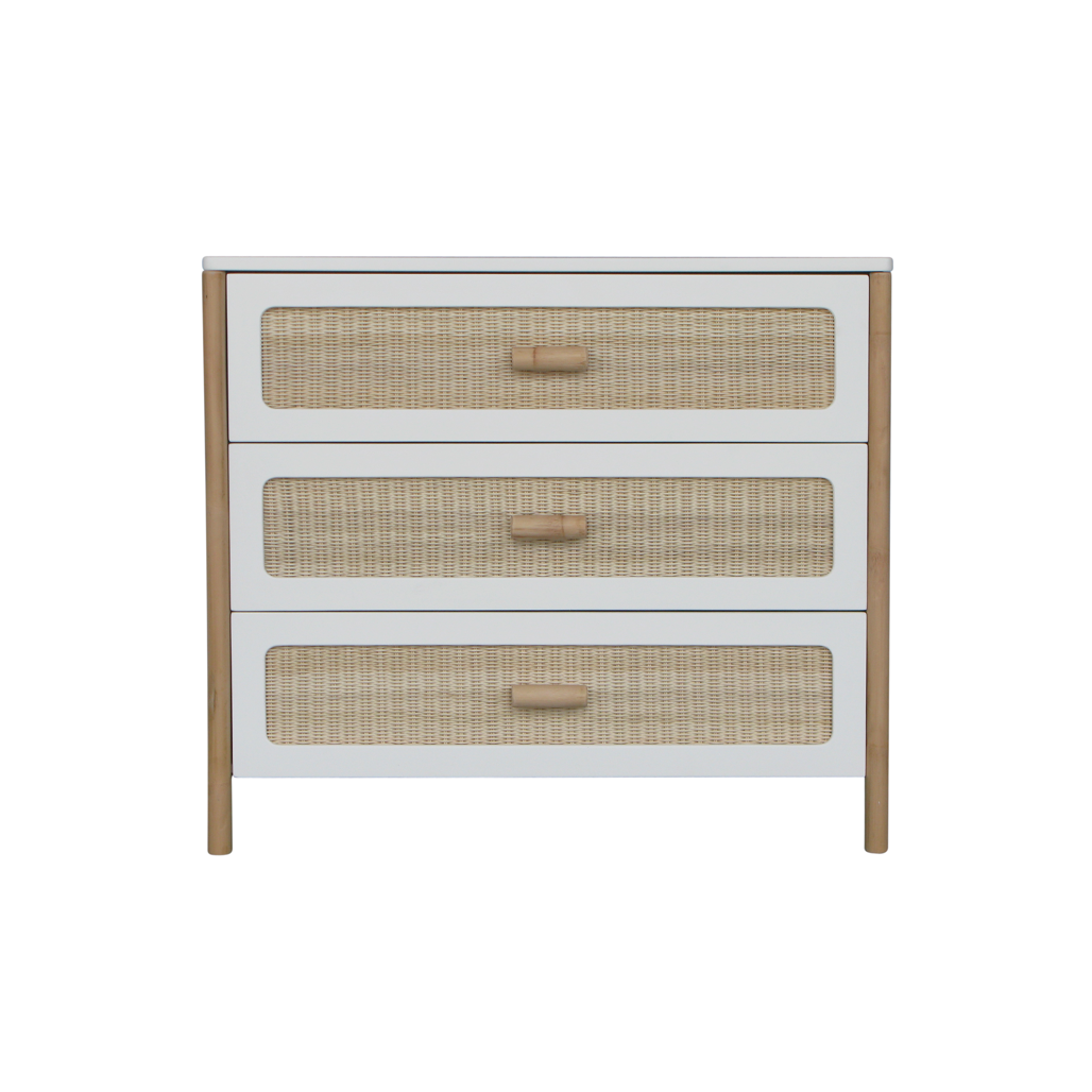 Oceania Rattan Cannes Chest of drawer - Neige image 3