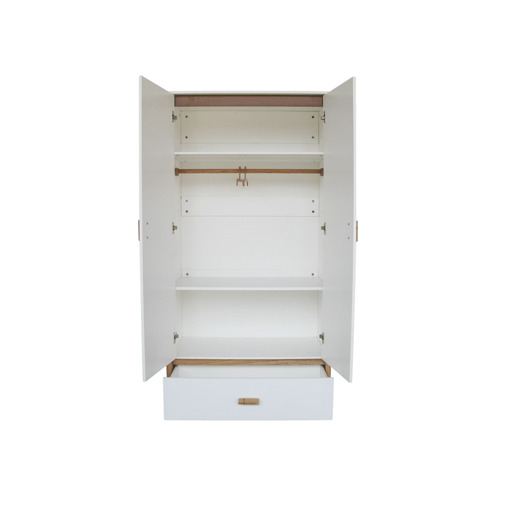 Oceane Wardrobe Rattan Cannes - Neige image 3