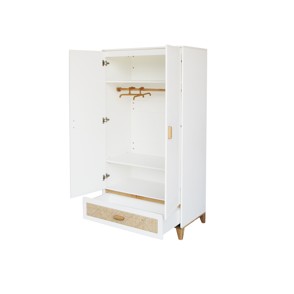 Nami Wardrobe Rattan - Neige image 2