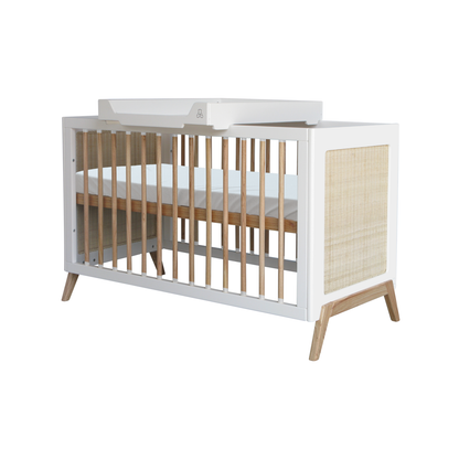 Marelia Evolutive Bed Rattan 60 x 120 - Neige image 4