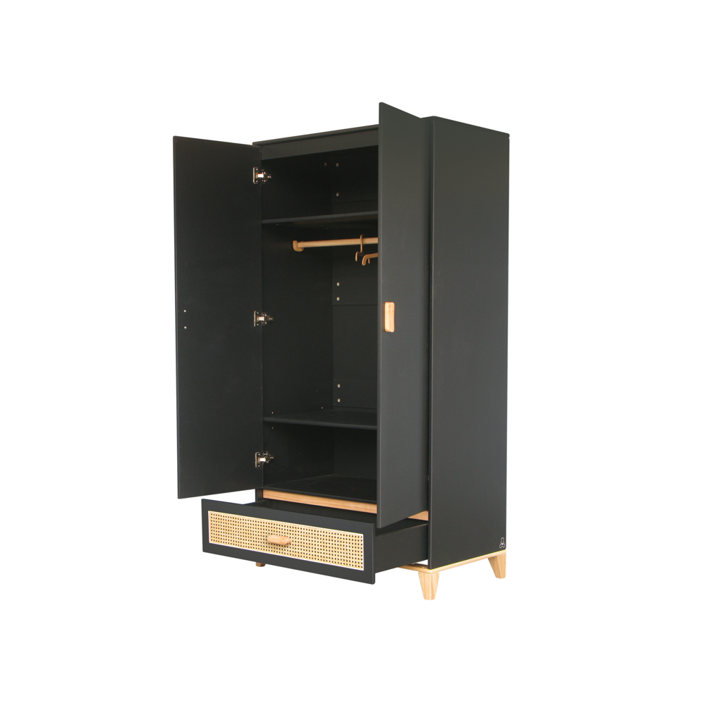 Nami Wardrobe Rattan - Onyx image 2