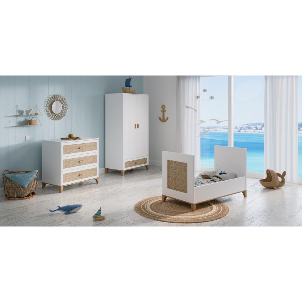 Nami Rattan Chest of Drawer - Neige image 9