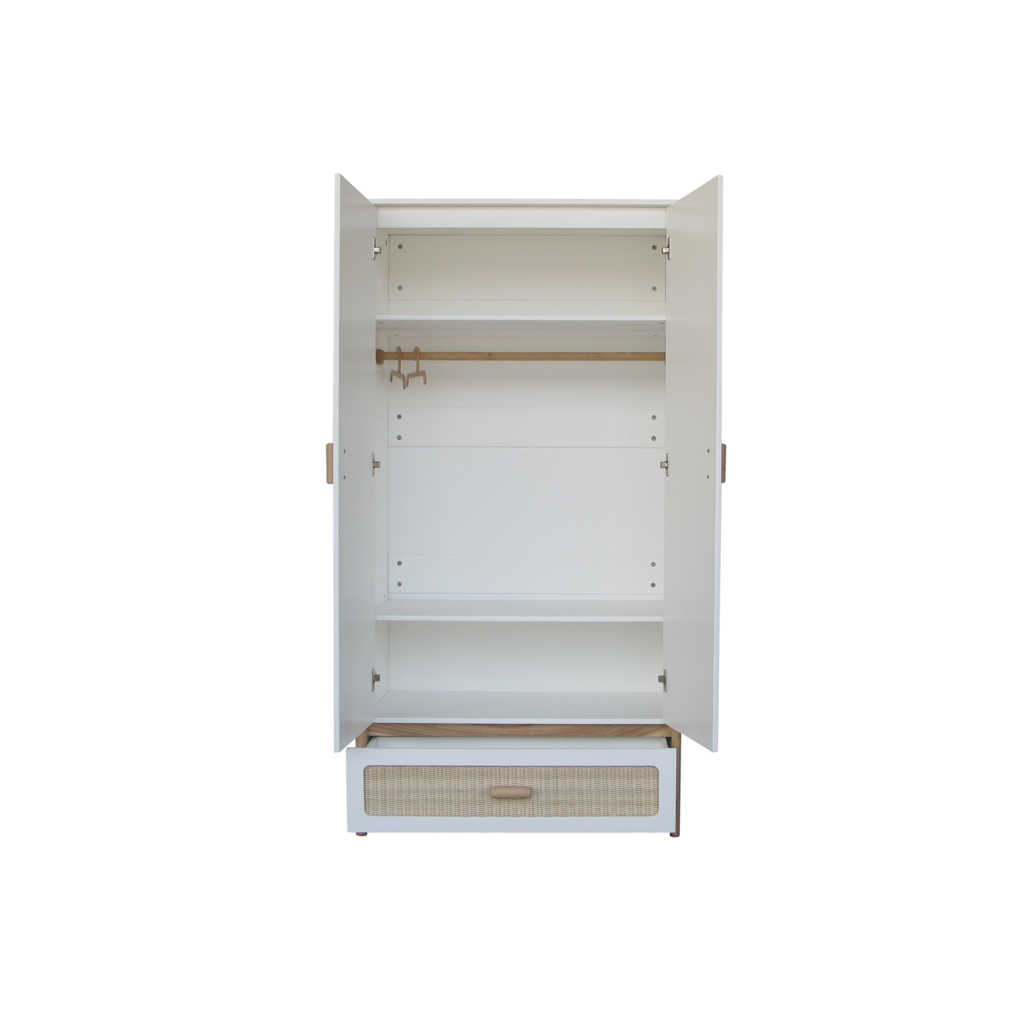 Oceania Wardrobe Rattan Cannes - Neige image 3