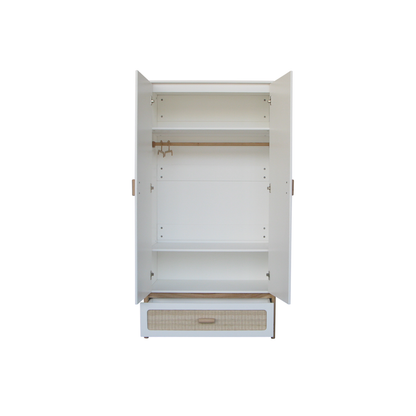 Oceania Wardrobe Rattan Cannes - Neige image 3