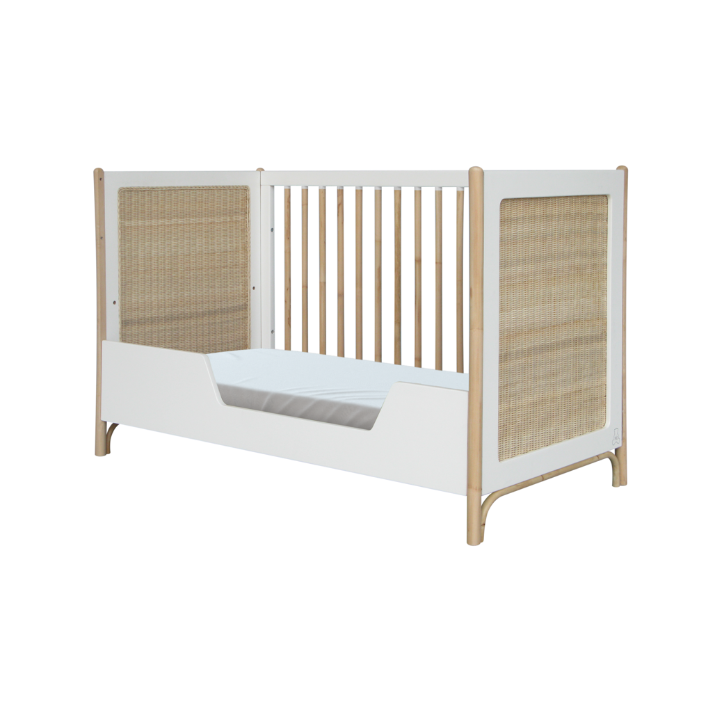 Oceania Rattan Evolutive Bed 60 x 120 - Neige image 6