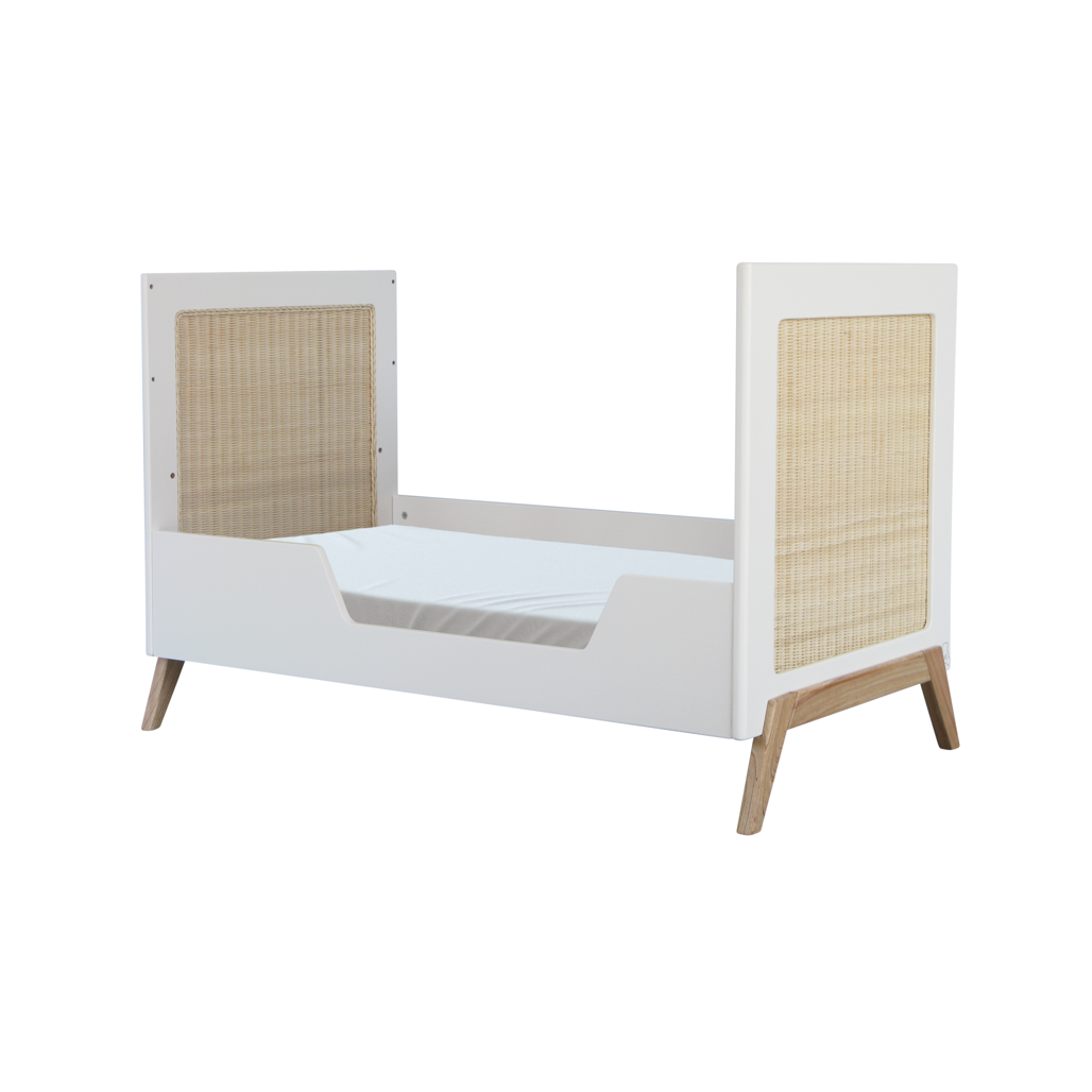 Marelia Evolutive Bed Rattan 60 x 120 - Neige image 7
