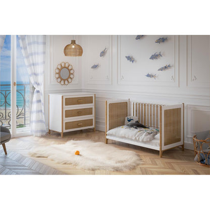 Oceania Rattan Evolutive Bed 60 x 120 - Neige image 14