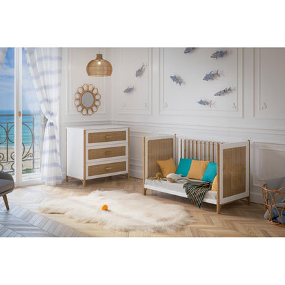 Oceania Rattan Evolutive Bed 60 x 120 - Neige image 13