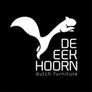De Eekhoorn Dutch Furniture logo featuring a stylized squirrel silhouette in white on a black background.