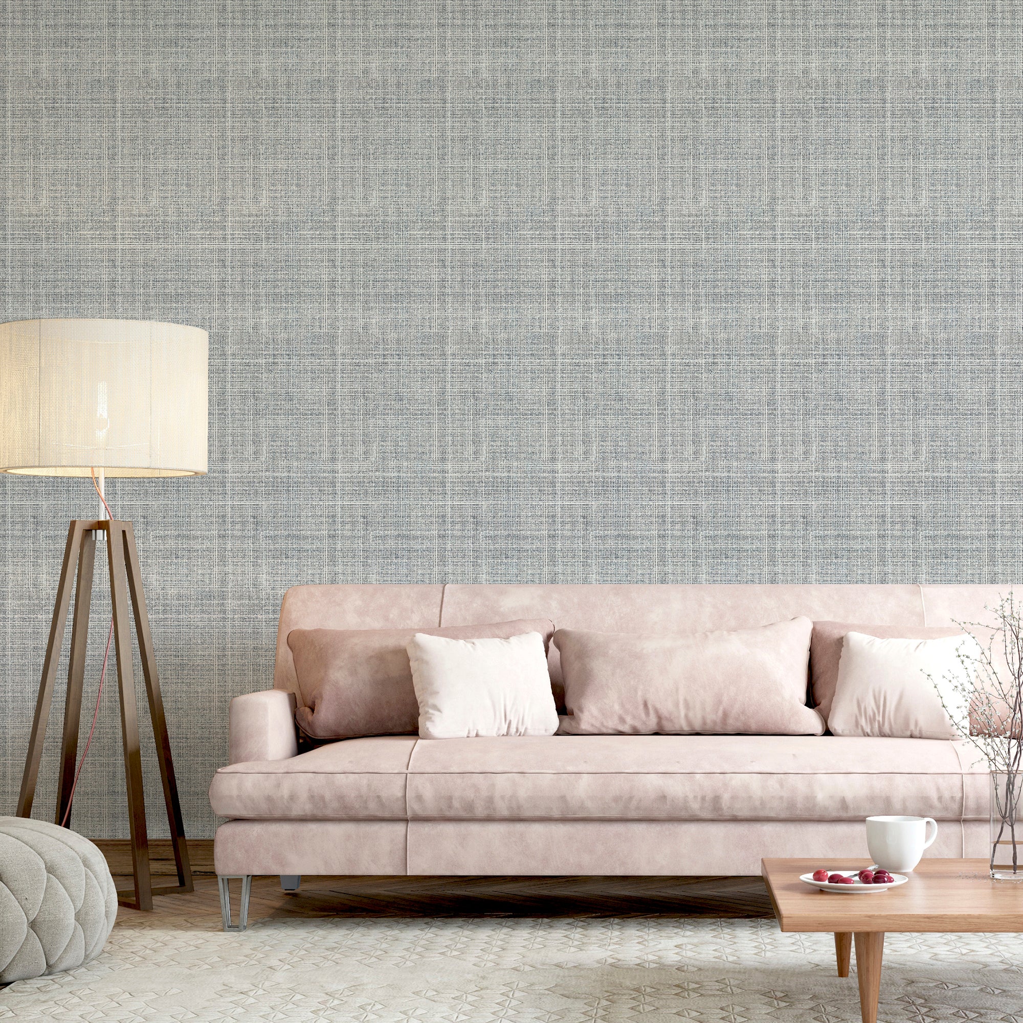 Country Tweed Grey Wallpaper image 3