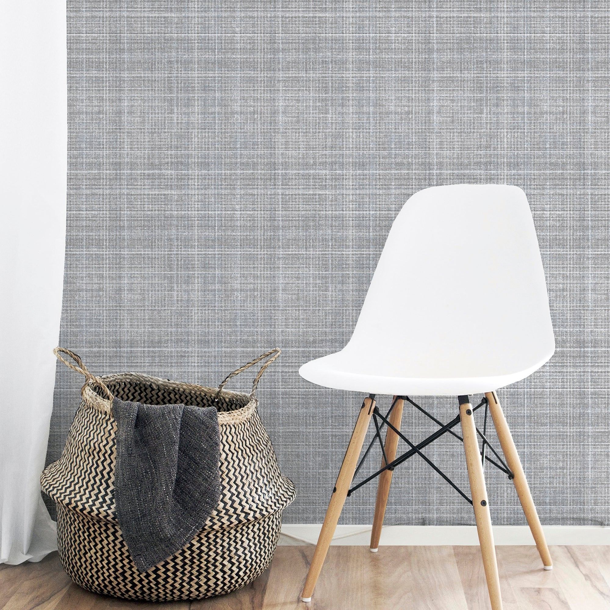 Country Tweed Grey Wallpaper image 5