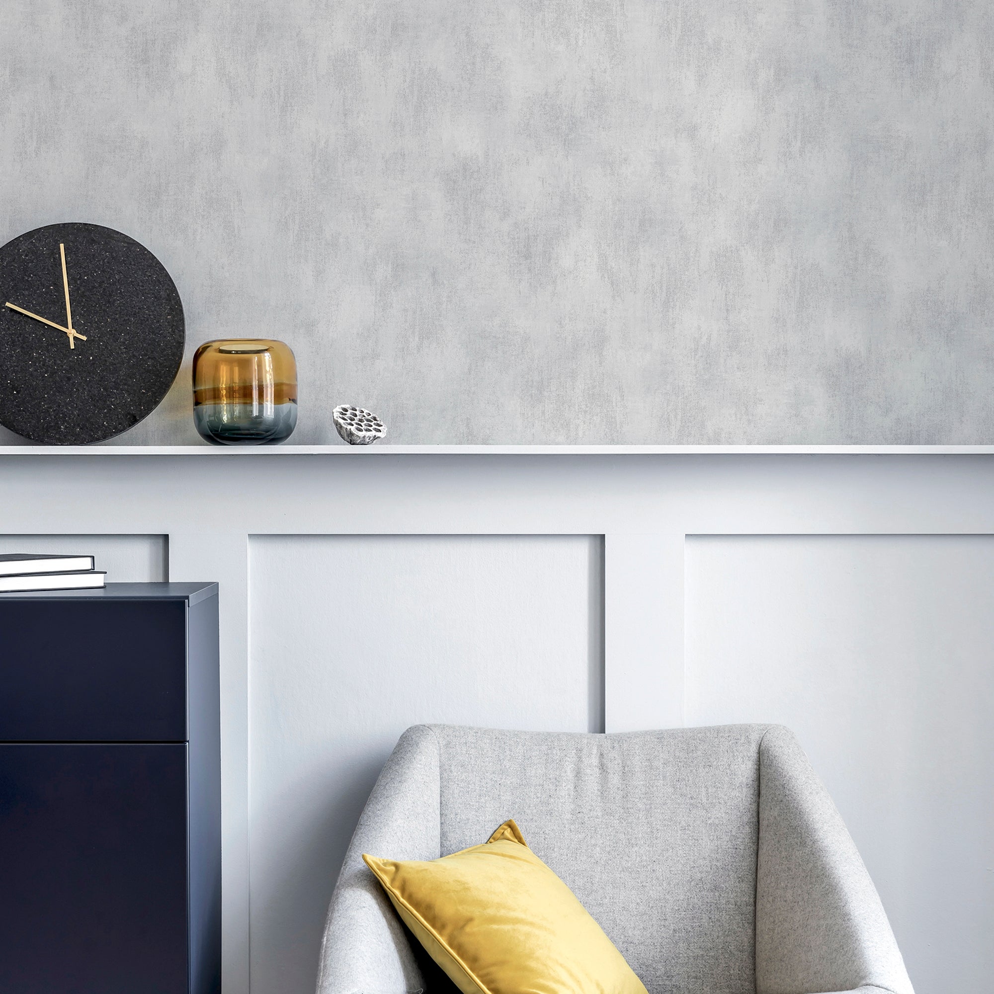 Brushed Texture Grey Wallpaper image 3