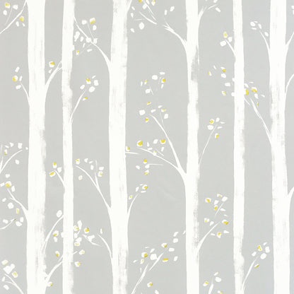 Pretty Trees Ochre/Grey Wallpaper image