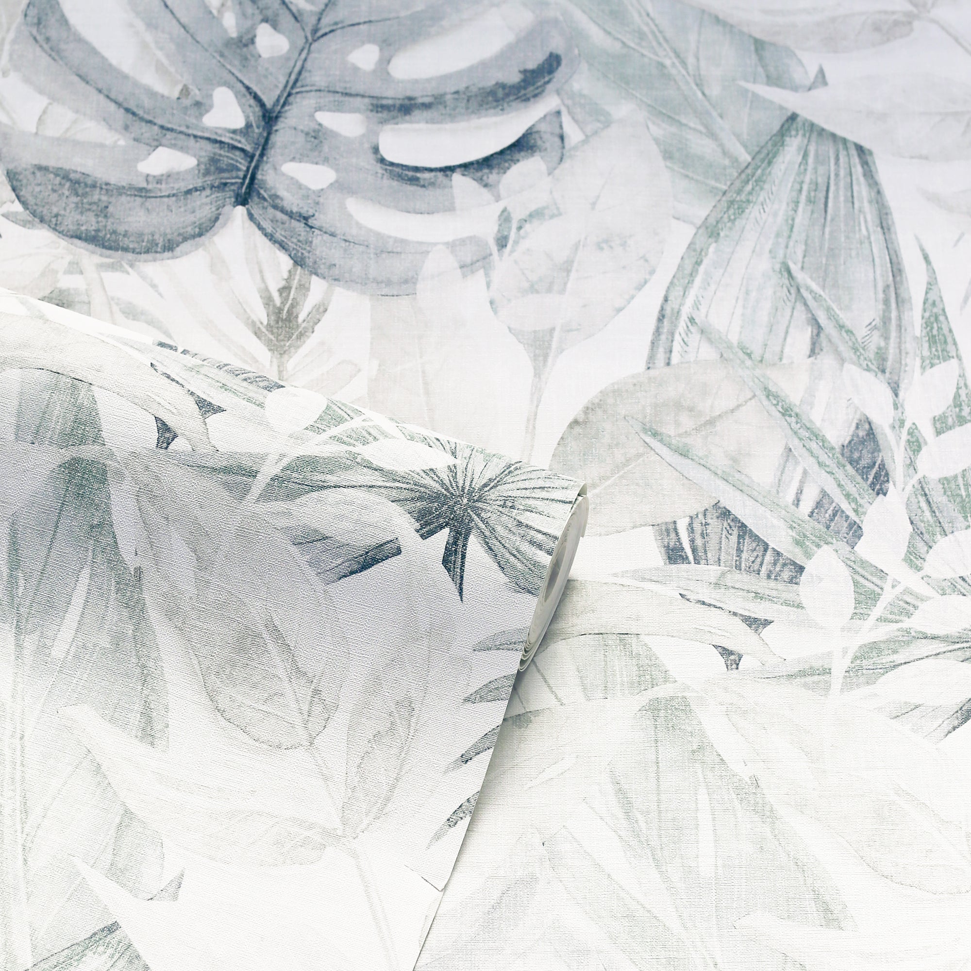 Chalky Tropical Soft Navy Wallpaper image 2