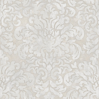 Marinski Damask Soft Gold & Natural Wallpaper image