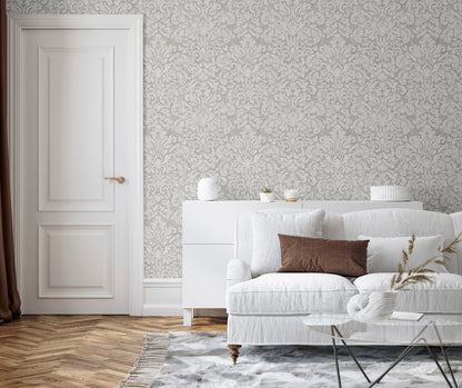 Marinski Damask Soft Gold & Natural Wallpaper image 3