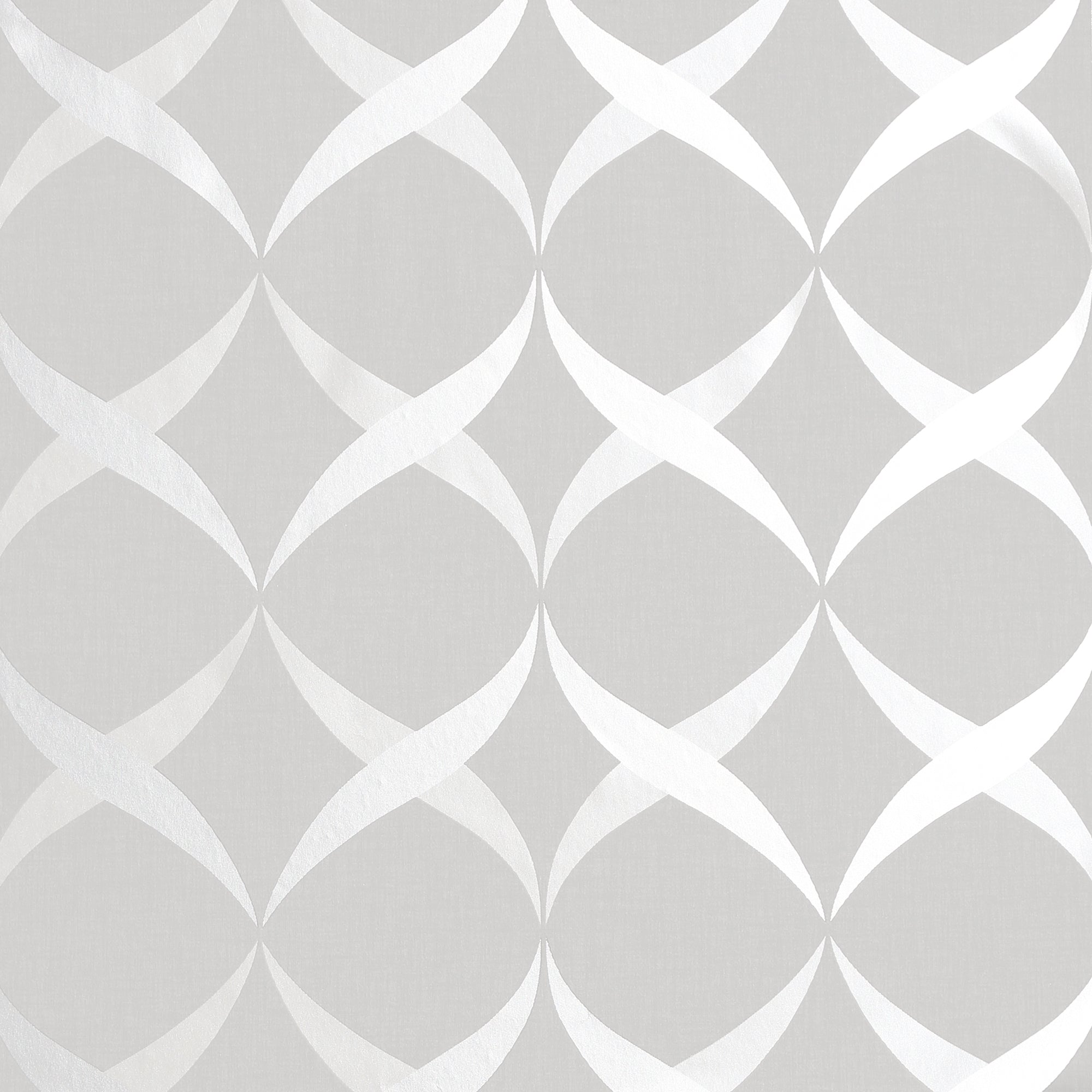 Metallic Ogee Silver Wallpaper image