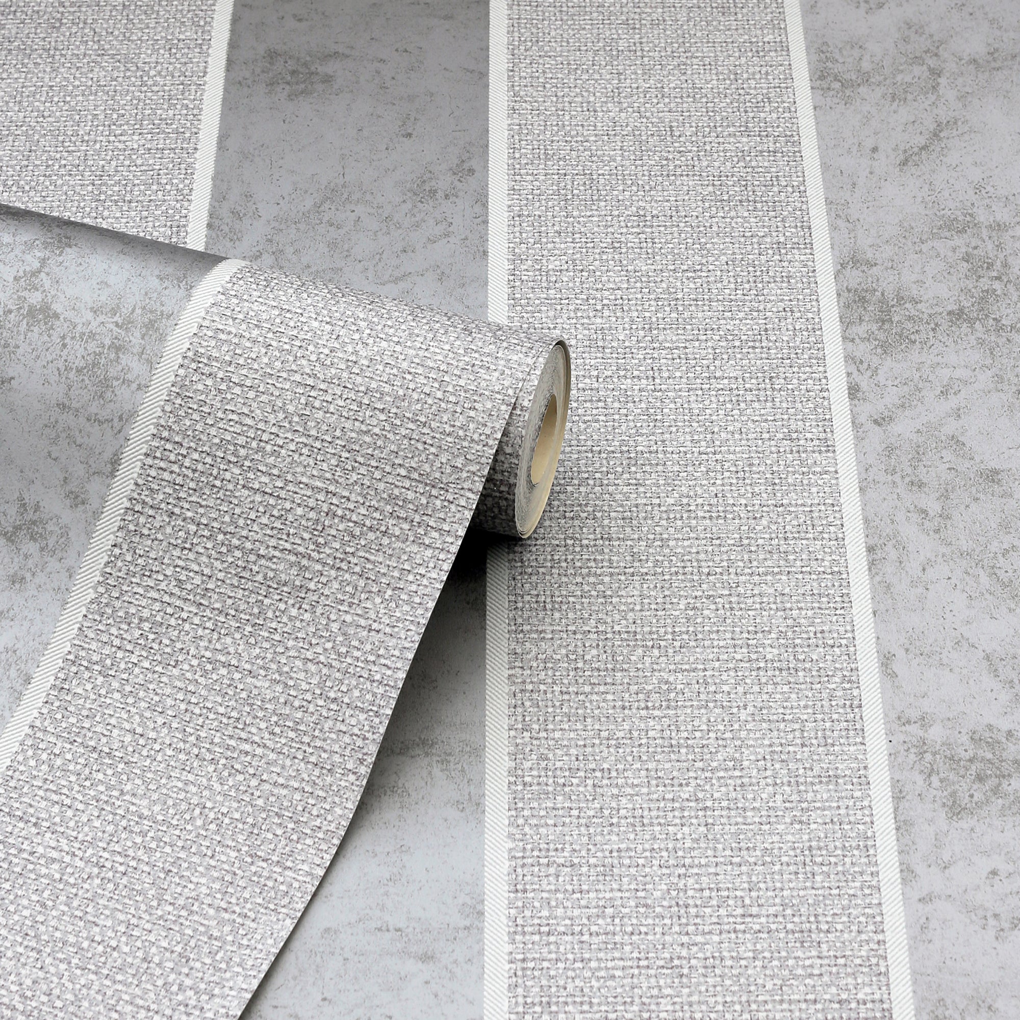 Calico Stripe Grey Wallpaper image 2