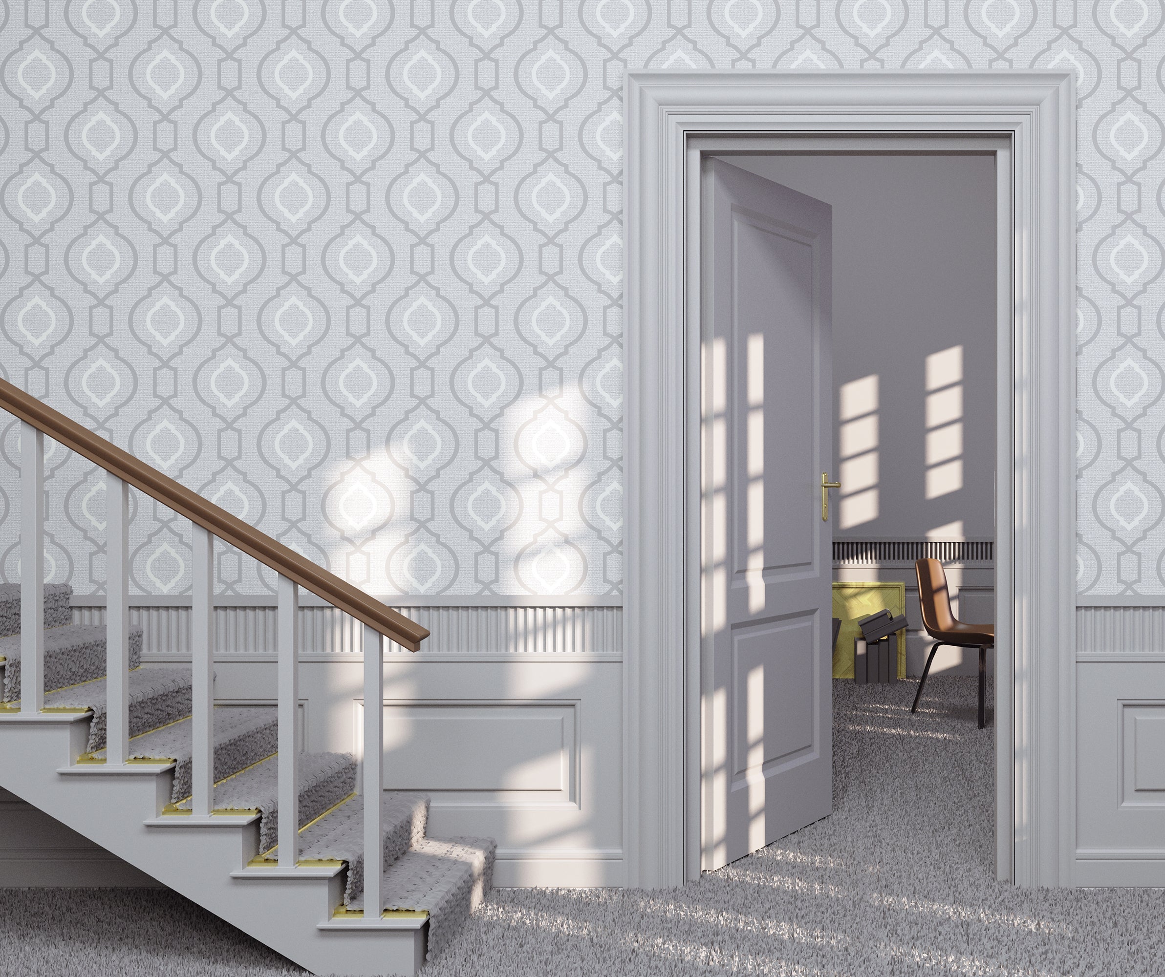 Calico Plain Grey Wallpaper image 3