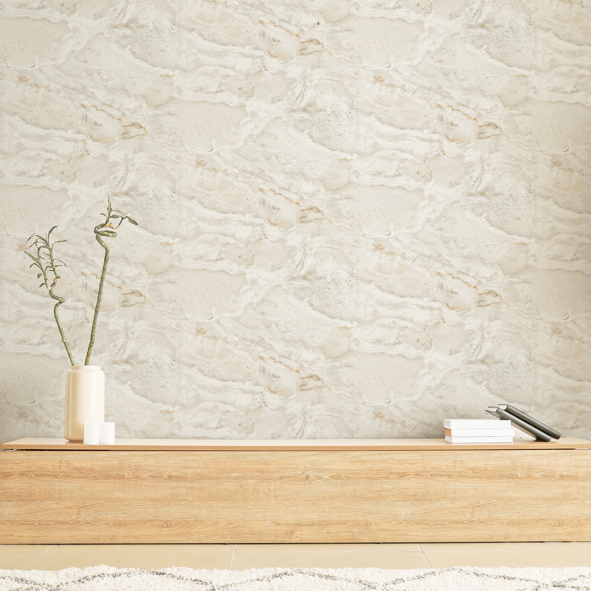 Paros Marble White/Gold Wallpaper image 5