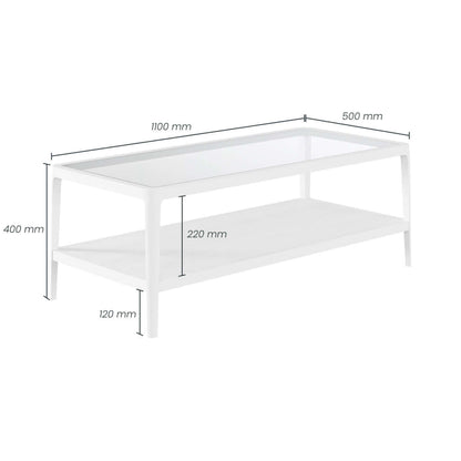 Abberley Coffee Table | White