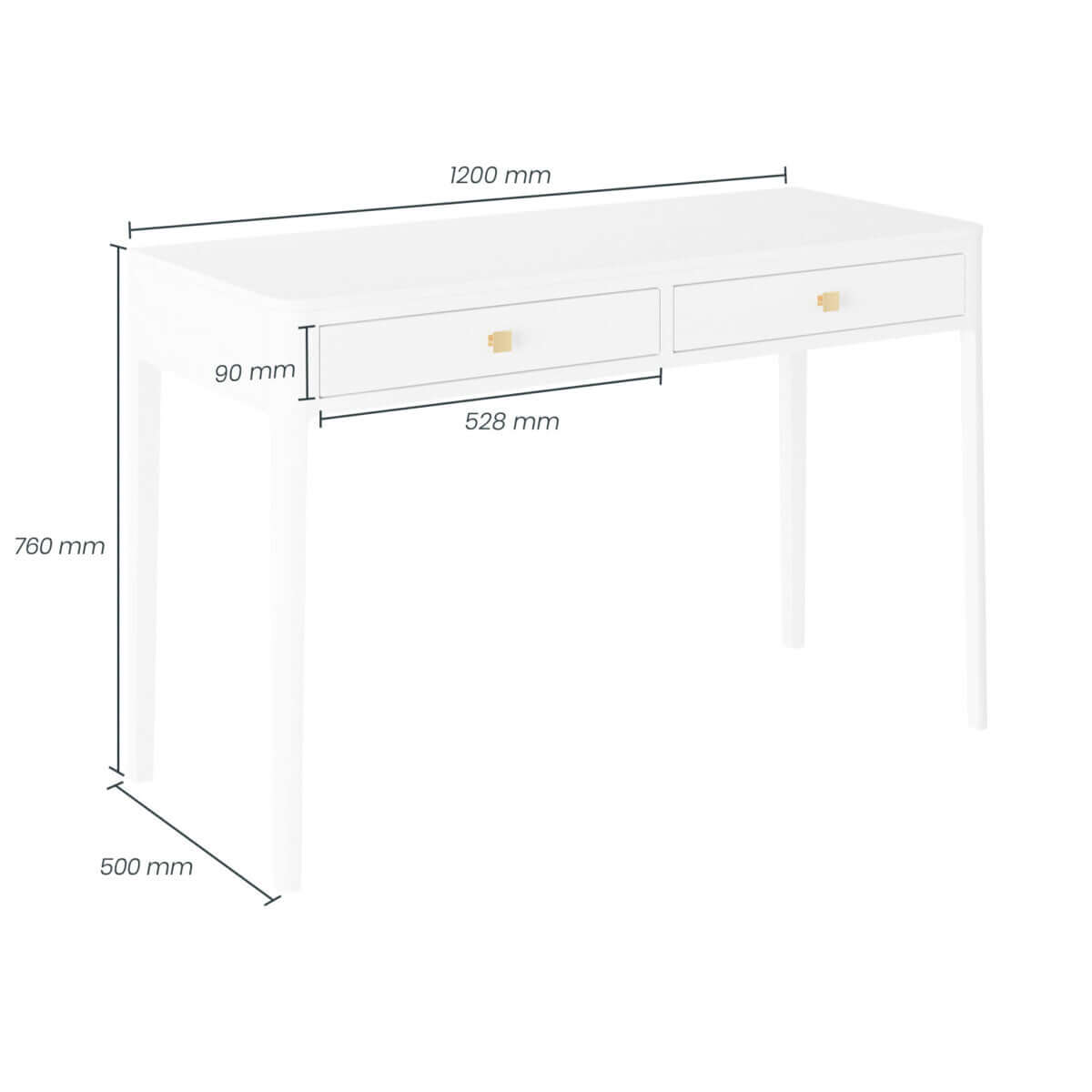 Abberley Desk | White