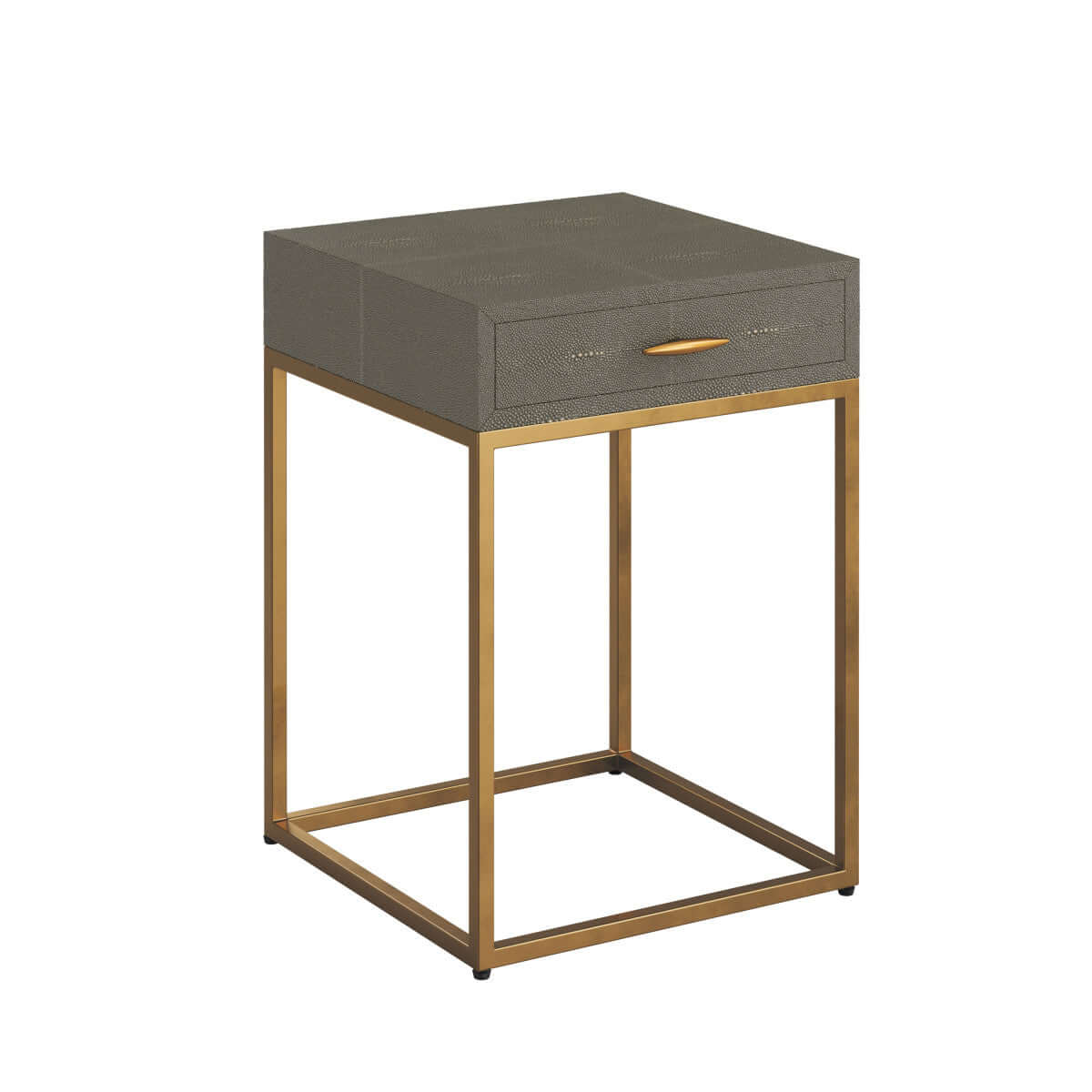 Hampton Bedside | Grey Shagreen