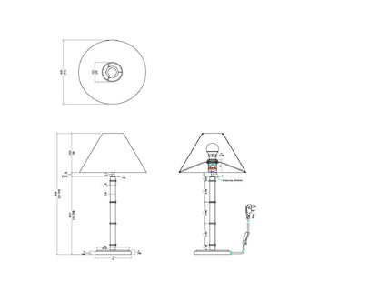 Lamp - Bamboo Gesso