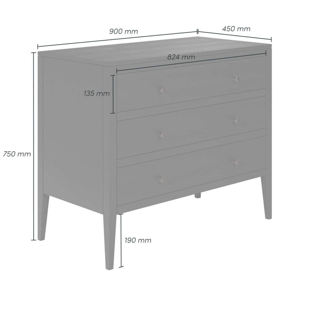 Radford Chest of Drawers | Black