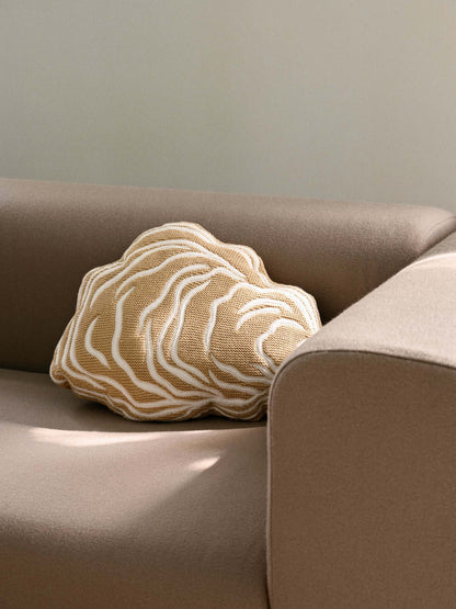 Lagoon Right Corner Module by Broste Copenhagen, luxury and designer furniture, modern latte-colored fabric, premium home decor.